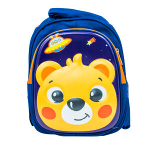 Mochila Escolar Infantil Bichinhos Modelo Urso Azul