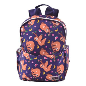 Mochila de Costas Infantil Bichinhos Escola Bicho Preguiça