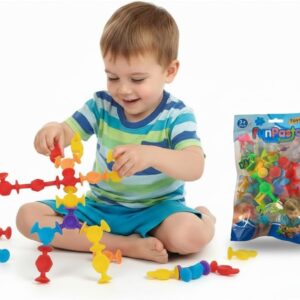 Brinquedo Conexão Ventosas Sensorial Pedagógico Montessori