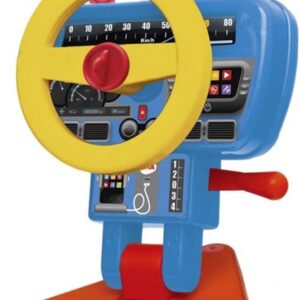 Volante Fom Fom, Elka, Corpo Azul Claro/Volante Amarelo/Base Vermelha