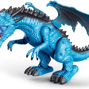 Replay Kids Dragão de Brinquedo Com Controle Anda Emite Som (Azul)
