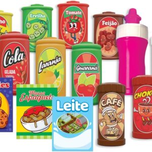 GGB Plast Kit Mercadinho 14 Peças - Brinquedo - 3 Anos