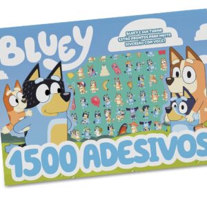 Bluey Prancheta para Colorir com 1500 Adesivos