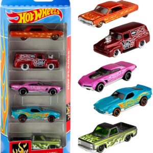 Pacote 5 Carros Sortidos, Hot Wheels, Mattel, Multicor - não é possível escolher as cores