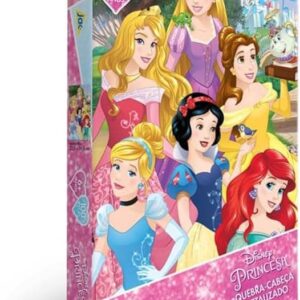 Toyster - Quebra-cabeça: Princesa - 100 peças metalizado - Disney - JAK