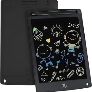 Lousa Mágica Infantil Digital LCD 12'' - Tablet de Escrita Infantil Reutilizável, Colorida, Sensível ao Toque, com Caneta Stylus