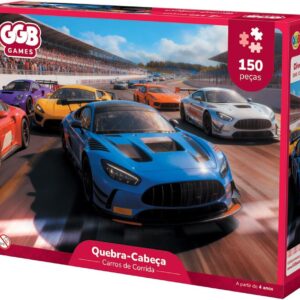 Quebra Cabeça 150 Peças Carros de Corrida GGB Plast
