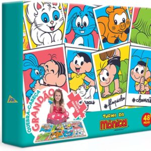Toyster - Quebra-cabeça Grandão: Turma da Mônica - 48 peças - JAK