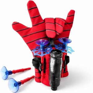 Kit Lançador de Teia com Luva Aranha, Lançador de Dardos, Brinquedo Infantil