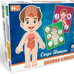 Pais & Filhos - Quebra Cabeça Corpo Humano - Progressivo - 24/36/48 Pçs, Sortidas