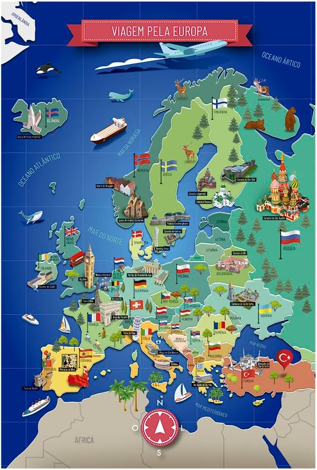 QUEBRA CABEÇA P200 VIAGEM PELA EUROPA - Imagem 2