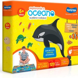 Toyster - Quebra Cabeça - Explorando o Oceano - 120 Peças Grandão