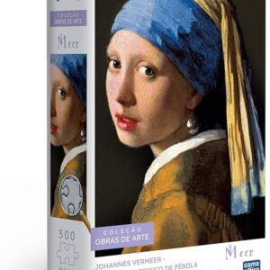 Toyster - Quebra-cabeça: Johannes Vermeer - Moça com Brinco de Pérola - 500 peças nano - Game Office