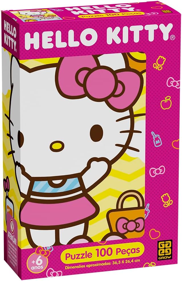 QUEBRA CABEÇA P100 HELLO KITTY