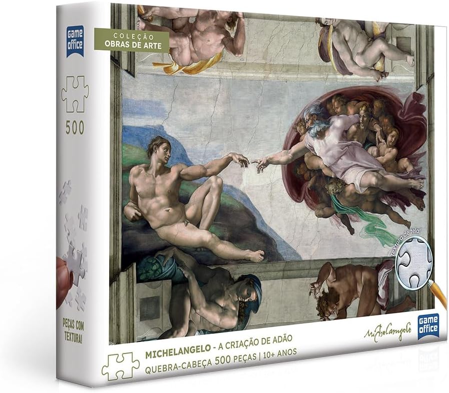 Toyster - Quebra-cabeça: Michelangelo - A Criação de Adão - 500 peças - Game Office