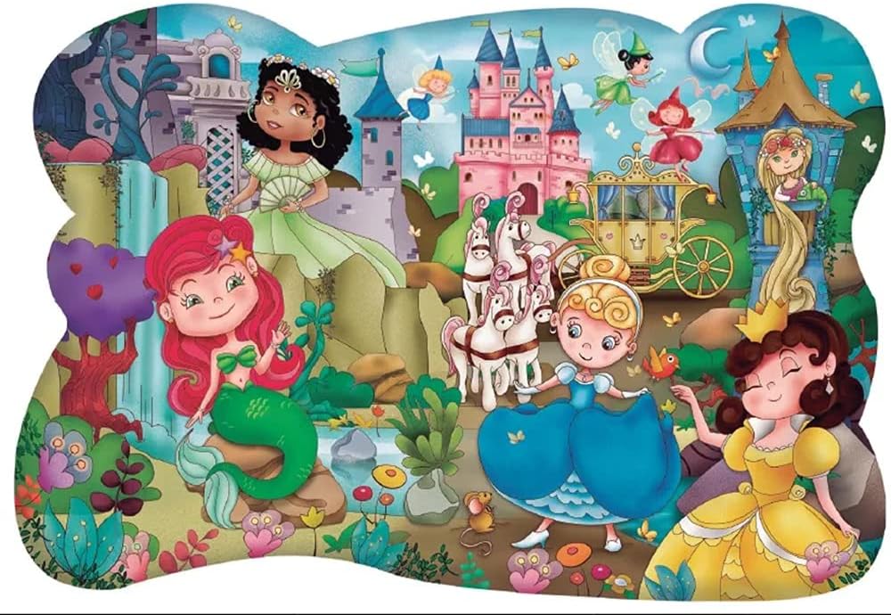 Pais & Filhos - Quebra-Cabeça Gigante Princesas - 28 Pçs - Imagem 2
