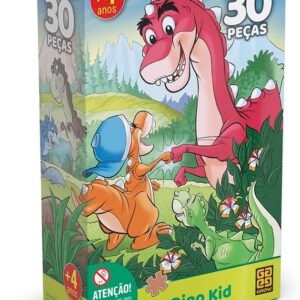 Quebra-Cabeça, Dino Kids, Grow, 30 Peças