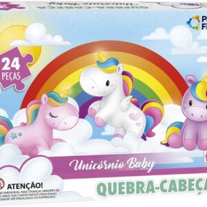 Pais & Filhos - Quebra Cabeça Unicórnio Baby, 24 Pçs, Sortidas