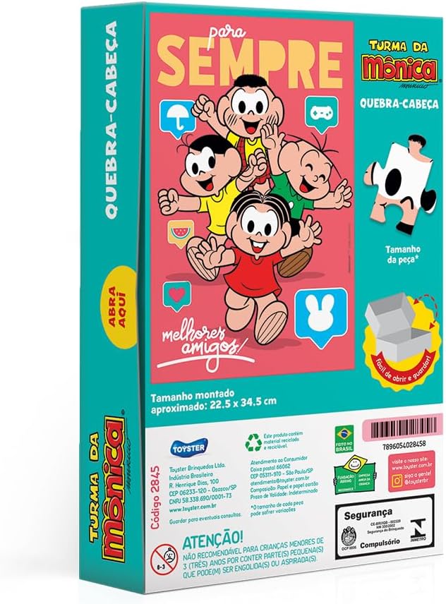 Toyster - Quebra Cabeça: Turma da Mônica - 100 peças - JAK - Imagem 2