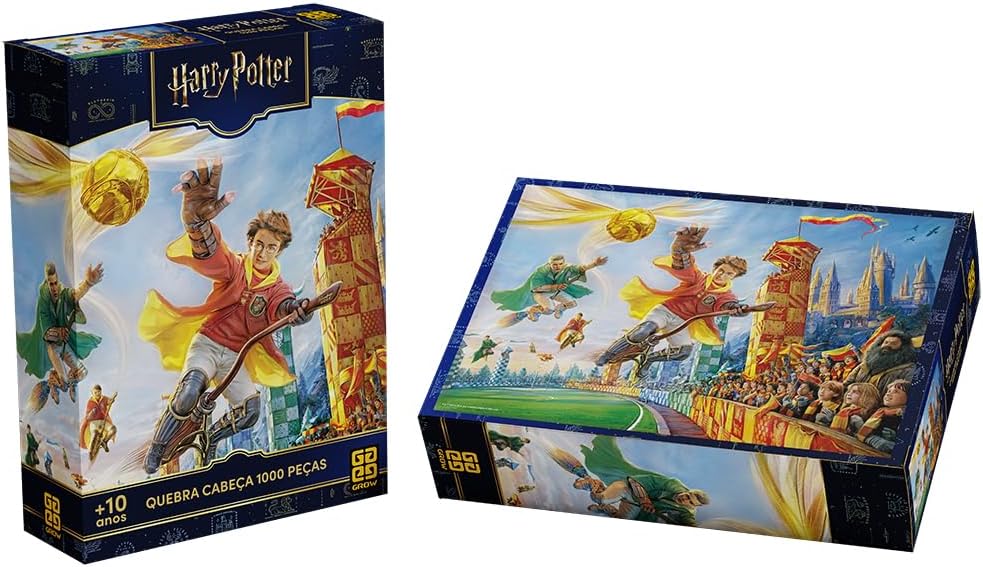 Quebra Cabeça 1000 Peças HARRY POTTER - QUADRIBOL - Grow - Imagem 3