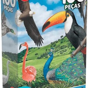 Quebra-cabeça 100 peças Aves - Grow