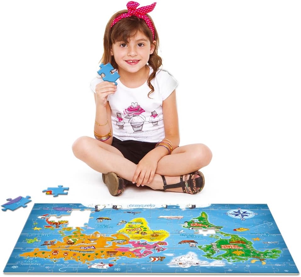 Toyster - Quebra-cabeça - Conhecendo o Mundo - 120 Peças Grandão - Imagem 5