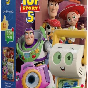 Toyster - Toy Story 5 - Quebra-cabeça 100 Peças - Disney Pixar - JAK