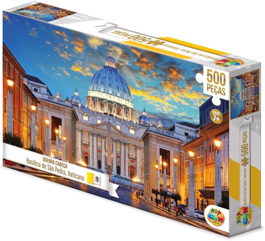 GGB Plast Quebra-Cabeça Basílica de São Pedro Vaticano 500 Peças