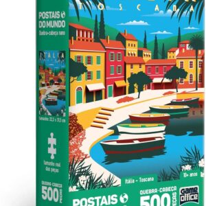 Toyster - Quebra-cabeça: Postais do Mundo - Itália - Toscana - 500 peças nano - Game Office