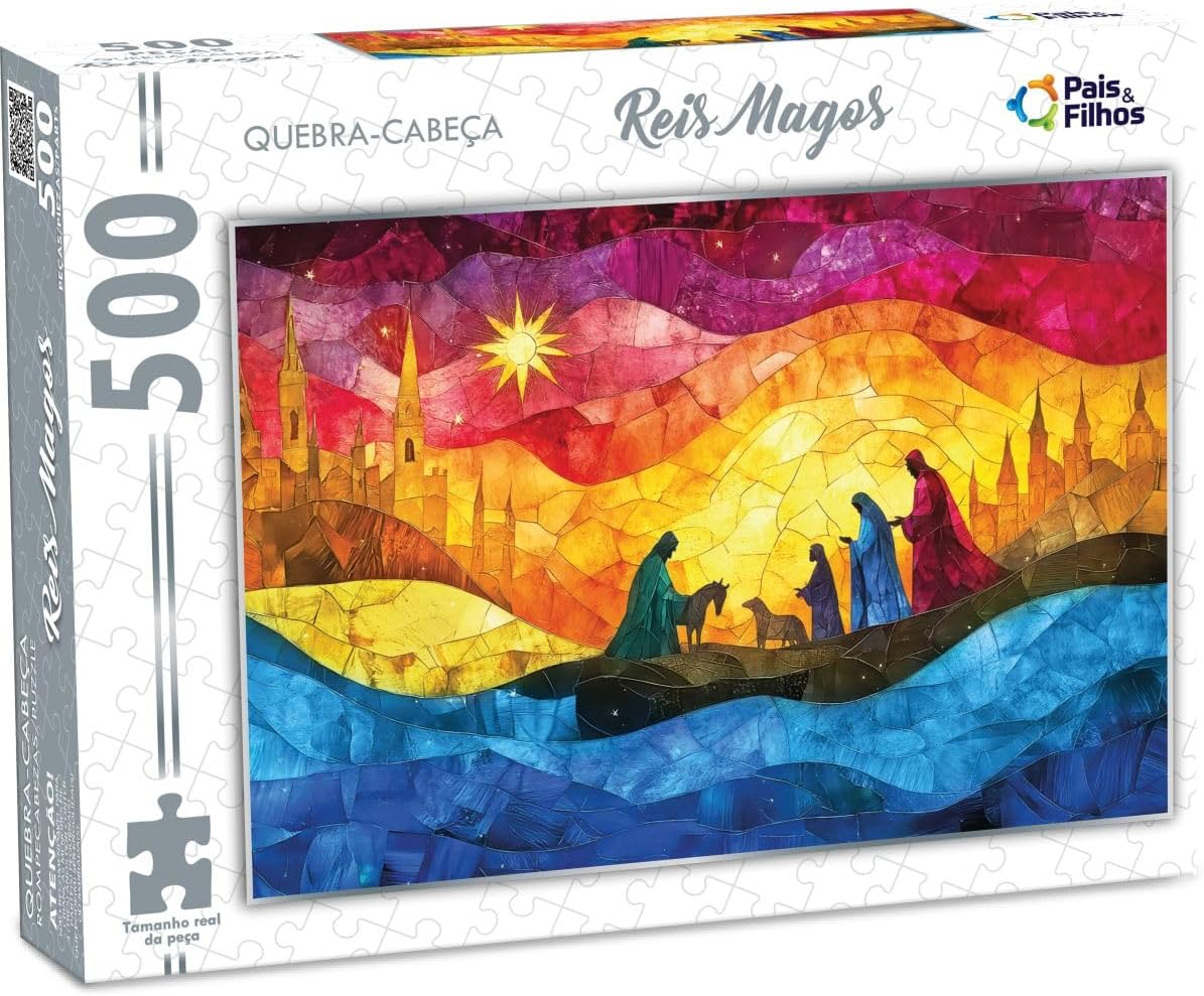 Pais & Filhos - Quebra-Cabeça, 500 Peças, Reis Magos - Imagem 2
