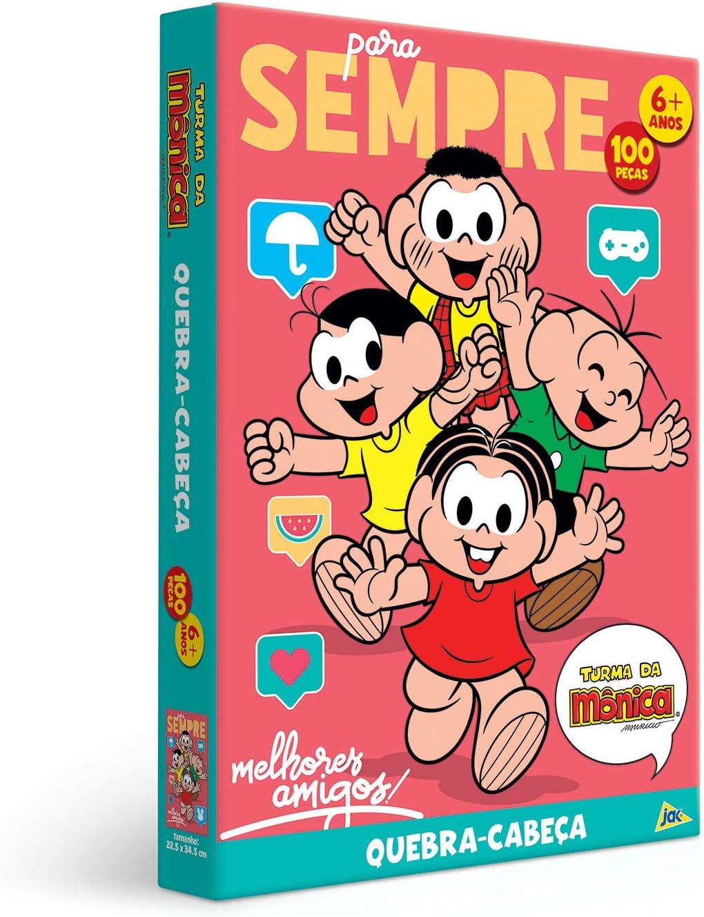 Toyster - Quebra Cabeça: Turma da Mônica - 100 peças - JAK