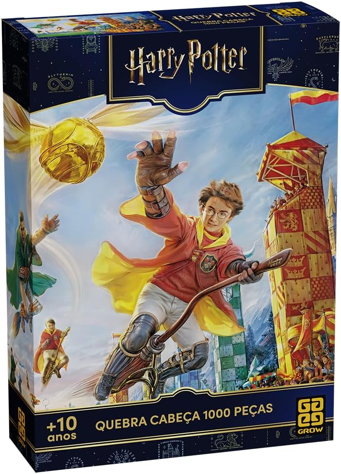 Quebra Cabeça 1000 Peças HARRY POTTER - QUADRIBOL - Grow