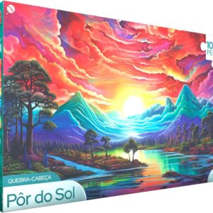 GGB Plast Quebra-Cabeça Pôr do Sol 1000 Peças