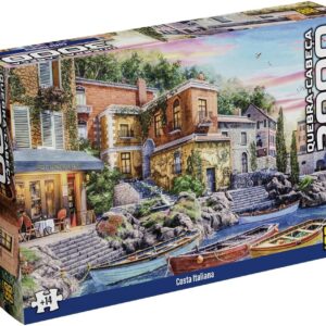 Quebra-cabeça Cartonado, Grow, Costa Italiana, 3000 peças