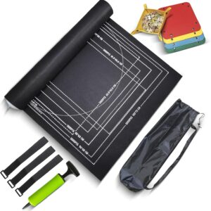 Tapete Quebra Cabeça, Tapete Porta Quebra Cabeça Até 2000 Peças Sortido Guarda Fácil, 120x80 cm, com Bandeja, Bomba de Ar e Bolsa