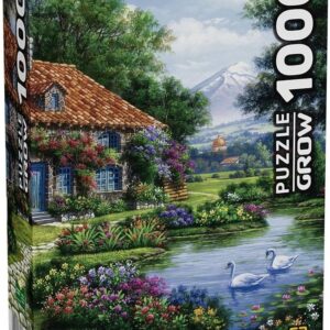 Quebra-cabeça 1000 peças Recanto dos Cisnes - Grow