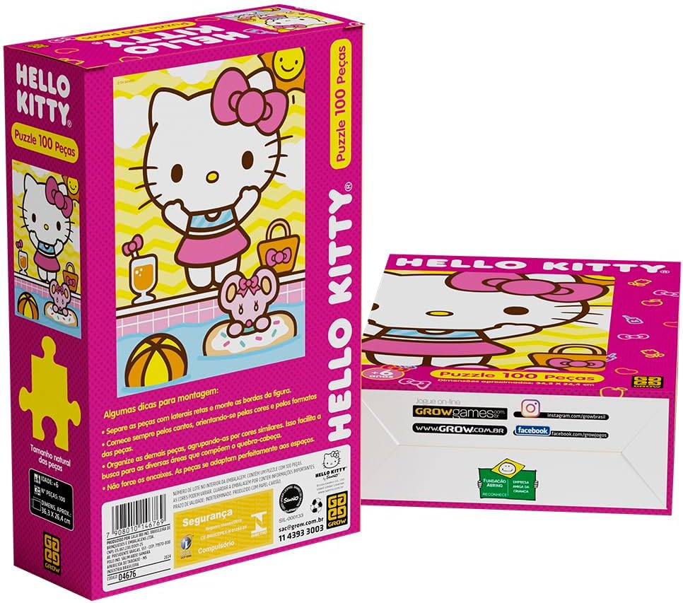 QUEBRA CABEÇA P100 HELLO KITTY - Imagem 2