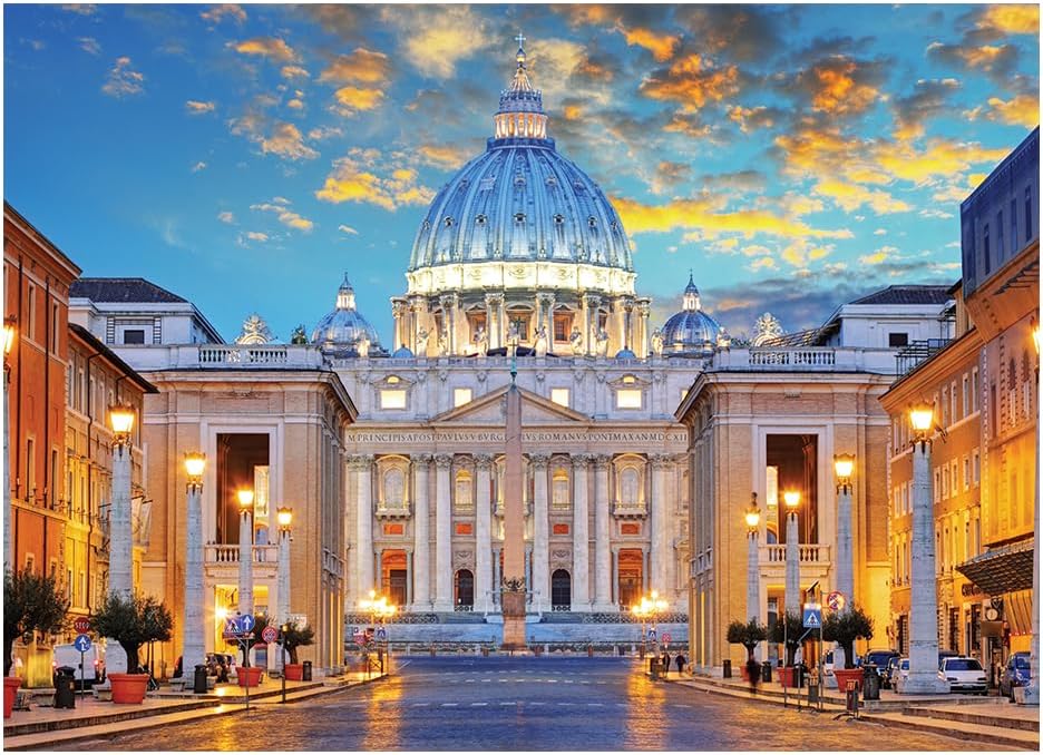 GGB Plast Quebra-Cabeça Basílica de São Pedro Vaticano 500 Peças - Imagem 2