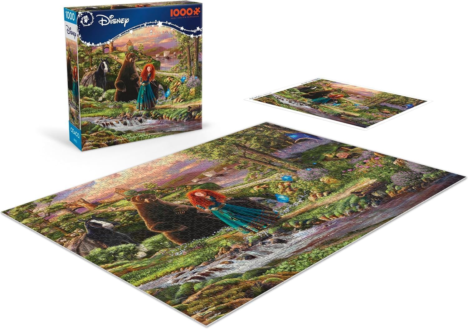 Ceaco - Disney - Pixar - Thomas Kinkade - Brave - Quebra-cabeças de 1000 peças para adultos - Quebra-cabeças desafiador perfeito para noites de jogos - Imagem 4