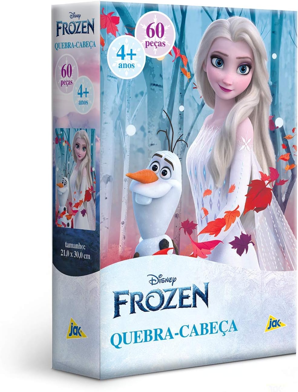 Toyster - Quebra-cabeça: Frozen - Elsa - 60 peças - Disney - JAK