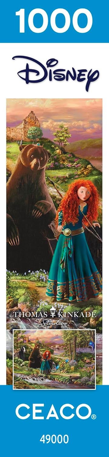 Ceaco - Disney - Pixar - Thomas Kinkade - Brave - Quebra-cabeças de 1000 peças para adultos - Quebra-cabeças desafiador perfeito para noites de jogos - Imagem 8