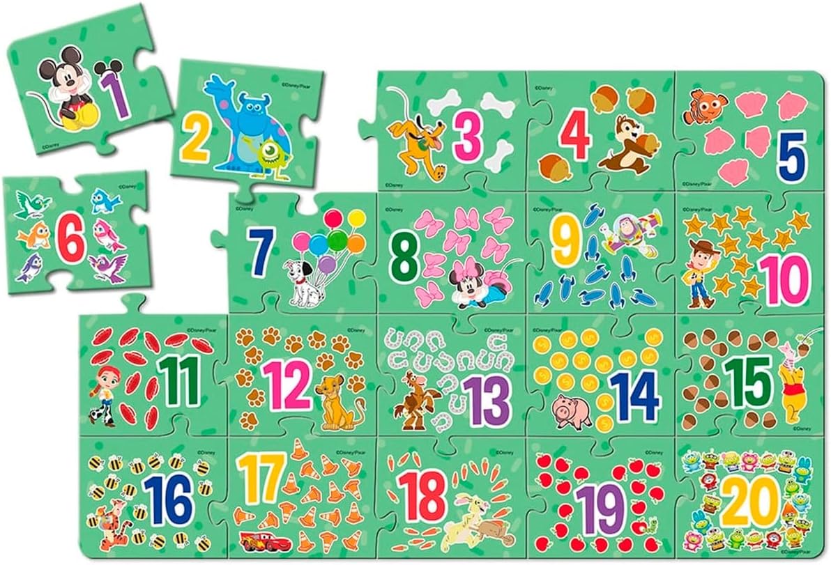 Toyster - Quebra cabeça educativo: Montando os Números - Disney - Imagem 2