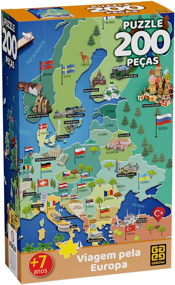 QUEBRA CABEÇA P200 VIAGEM PELA EUROPA