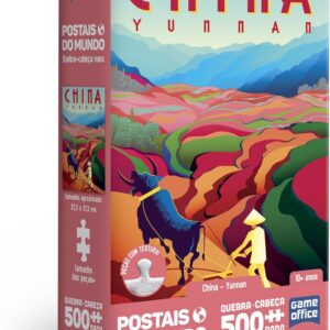 Toyster - Quebra-Cabeça: Postais do Mundo - China - Nano 500 Peças - Game Office