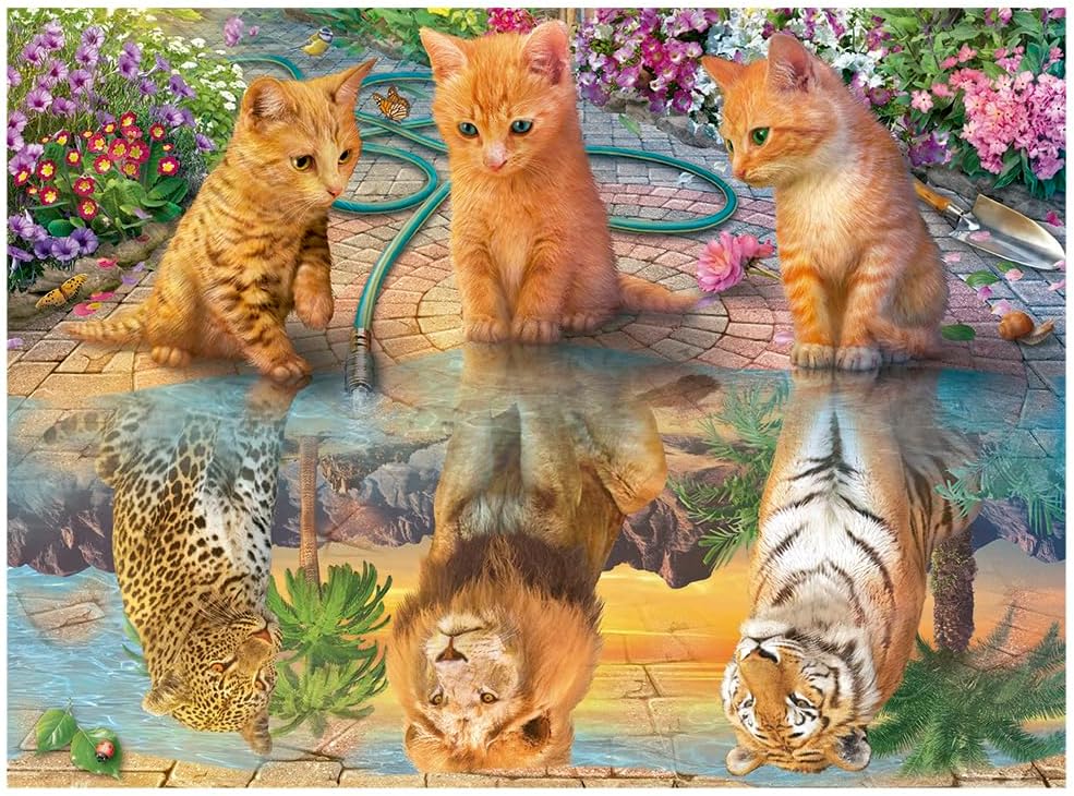 Quebra-cabeça 500 peças Adoráveis Felinos Grow - Imagem 2
