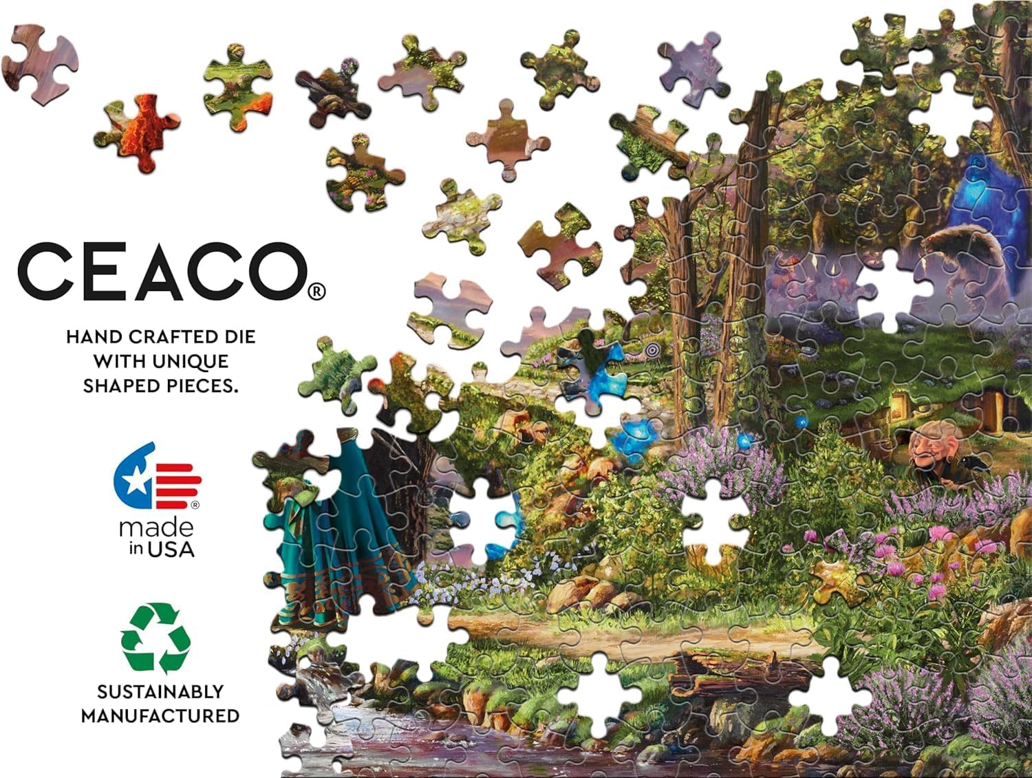 Ceaco - Disney - Pixar - Thomas Kinkade - Brave - Quebra-cabeças de 1000 peças para adultos - Quebra-cabeças desafiador perfeito para noites de jogos - Imagem 5