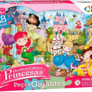 Pais & Filhos - Quebra-Cabeça Gigante Princesas - 28 Pçs