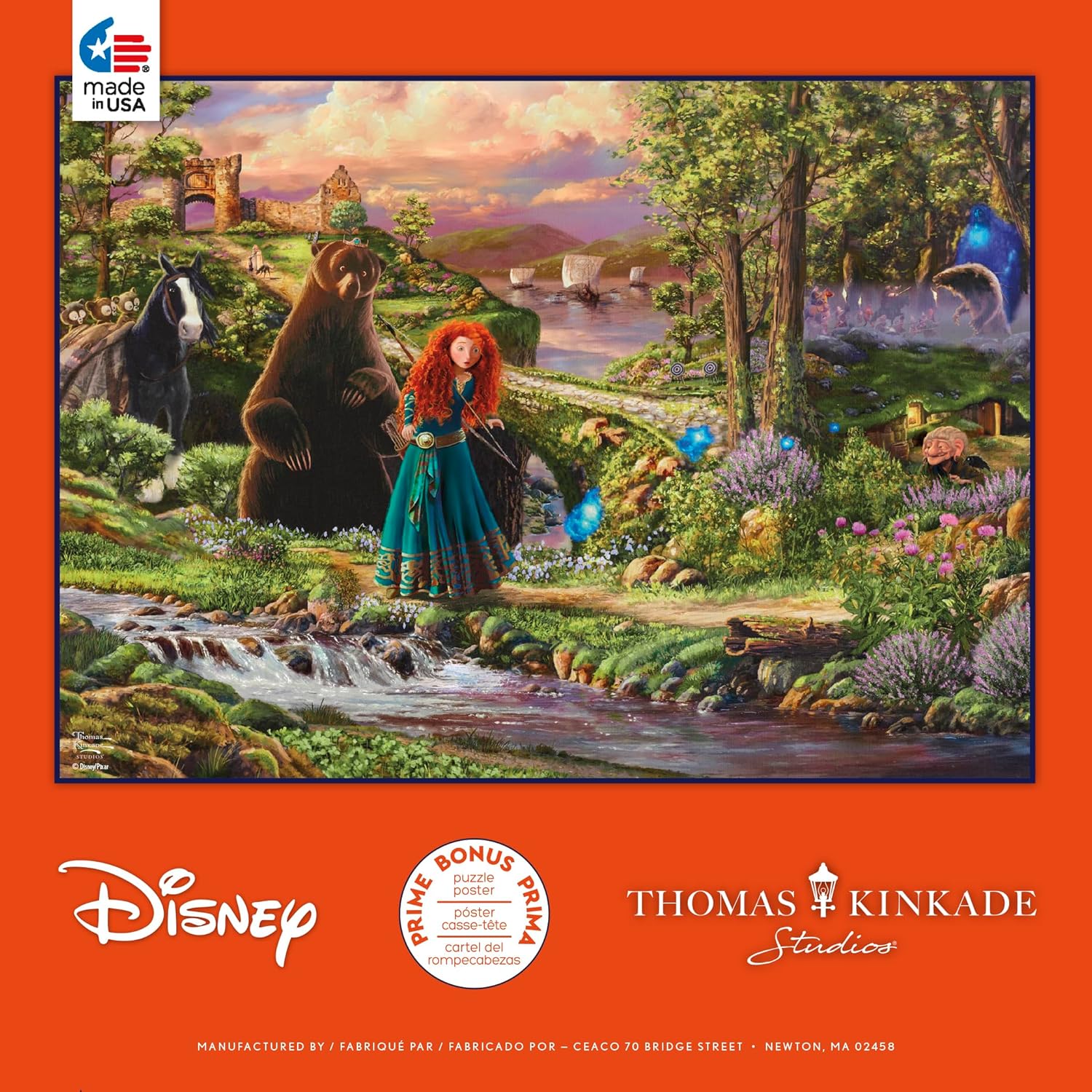 Ceaco - Disney - Pixar - Thomas Kinkade - Brave - Quebra-cabeças de 1000 peças para adultos - Quebra-cabeças desafiador perfeito para noites de jogos - Imagem 6