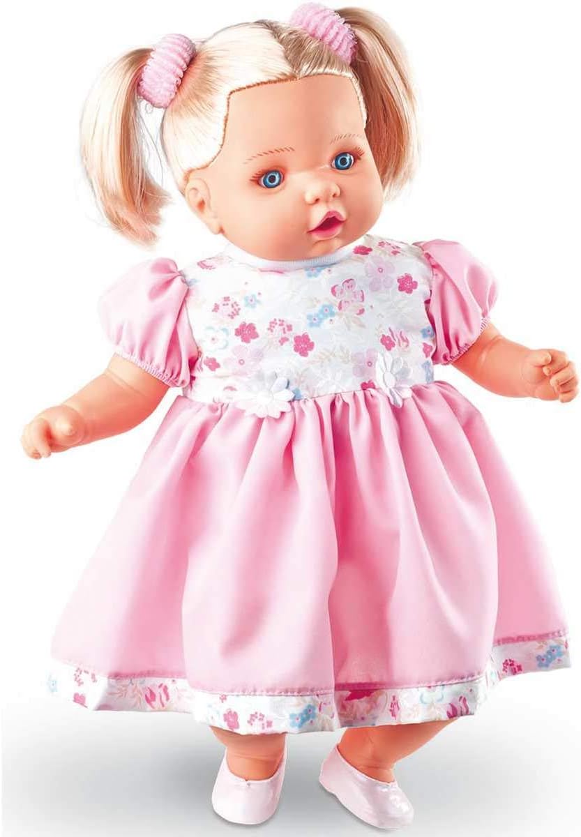 Boneca Angelina Loira 62 Frases 48Cm. Dismat, Dismat